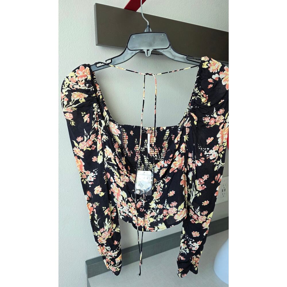 NWT Free People Hilary Print Floral Crop Top Boho XS - Picture 3 of 10